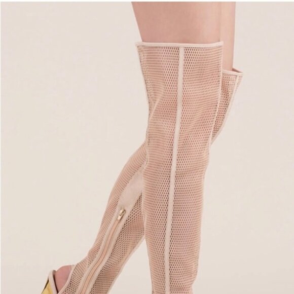 Wild diva mesh over the knee boots size 5.5 - Picture 2 of 15
